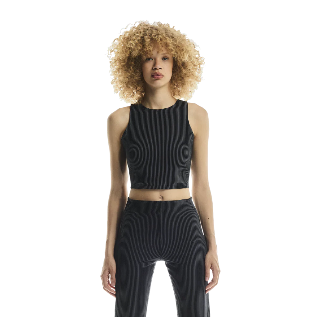 All-Day Ribbed Crop W | Black | Rock - Image 2