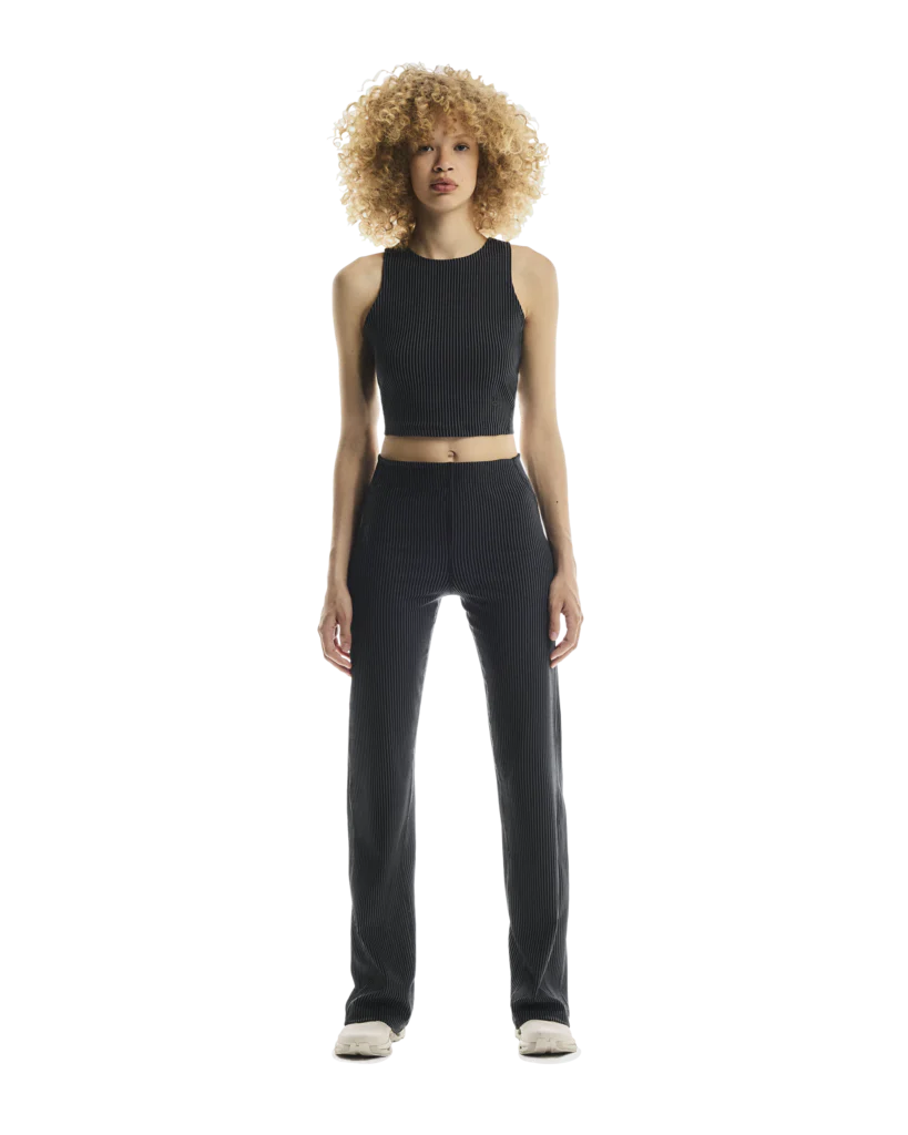 All-Day Ribbed Crop W | Black | Rock - Image 3