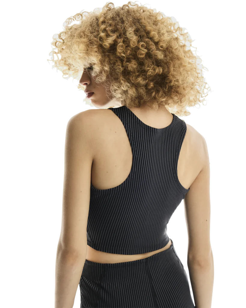All-Day Ribbed Crop W | Black | Rock - Image 6
