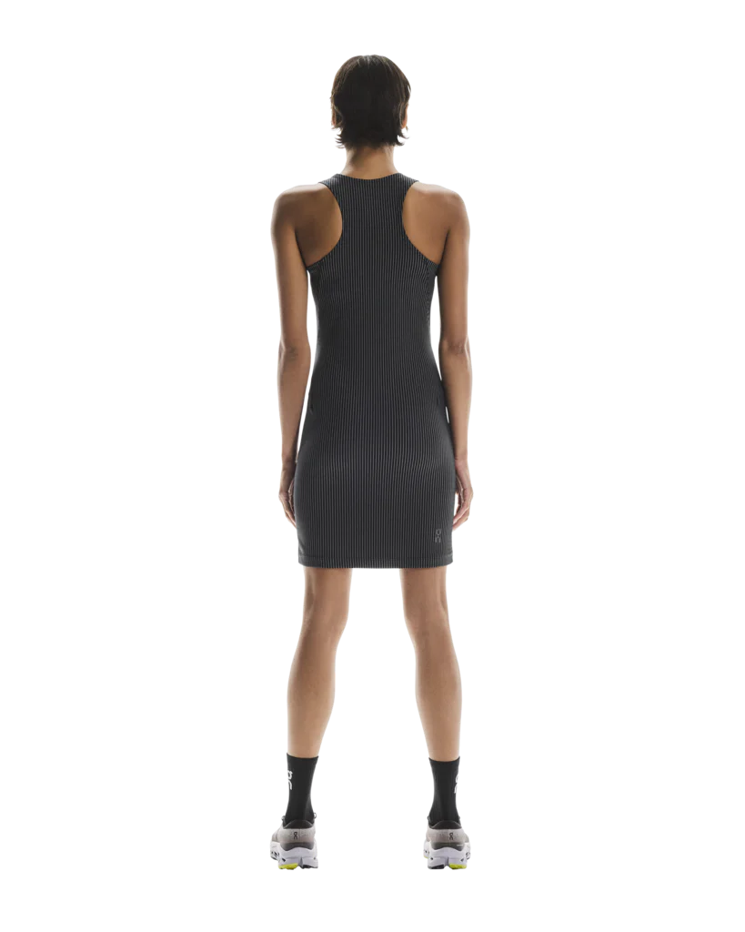 All-Day Ribbed Dress W | Black | Rock - Image 3