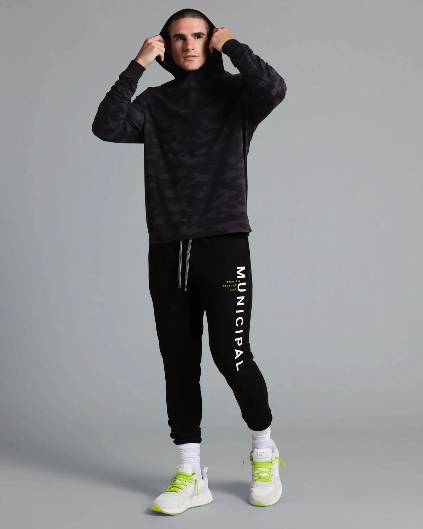 Enduro Stretch LS Hooded T-Shirt M | Night Camo - Image 2