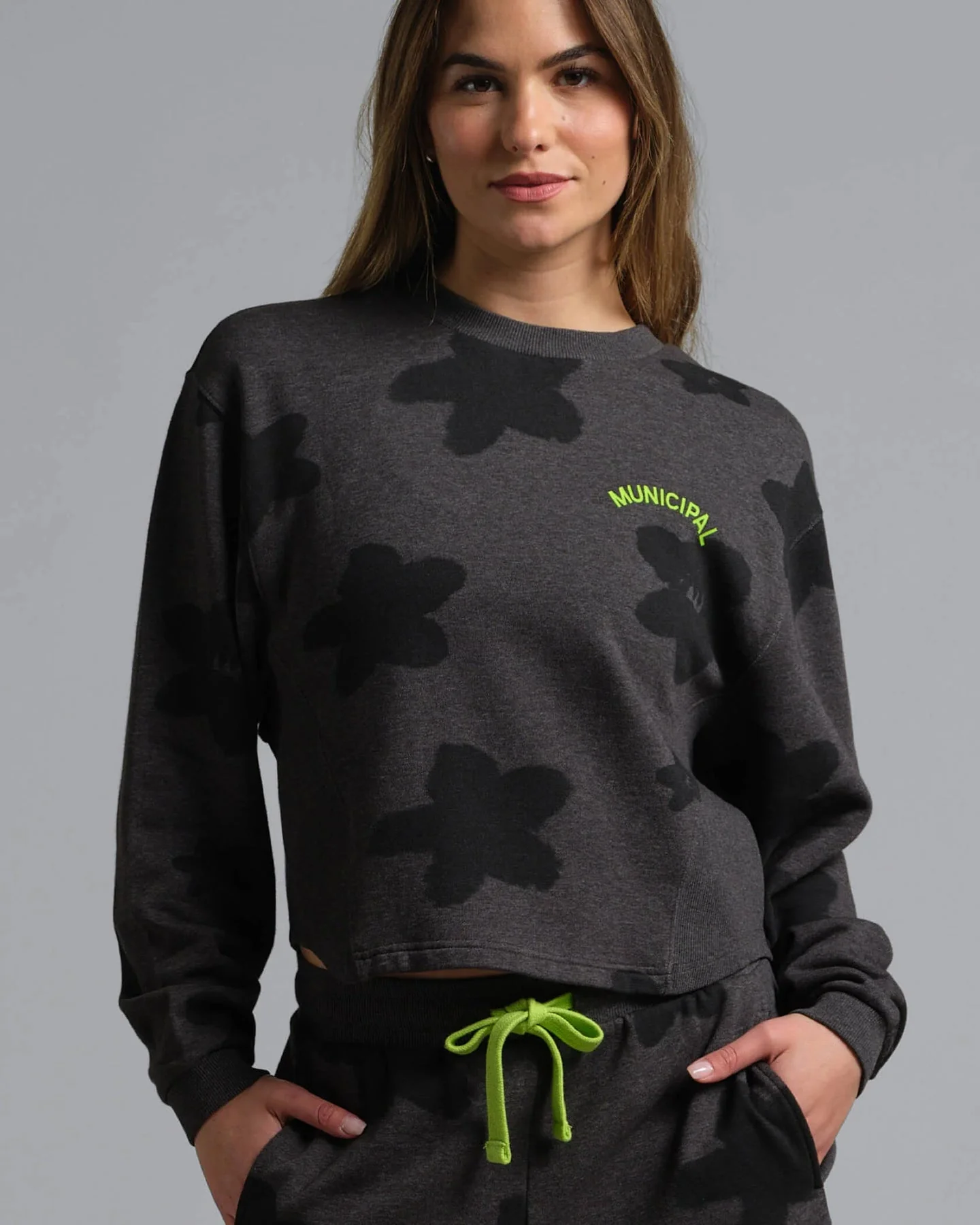 Hang Back Fleece Crew W | Shadow - Image 2