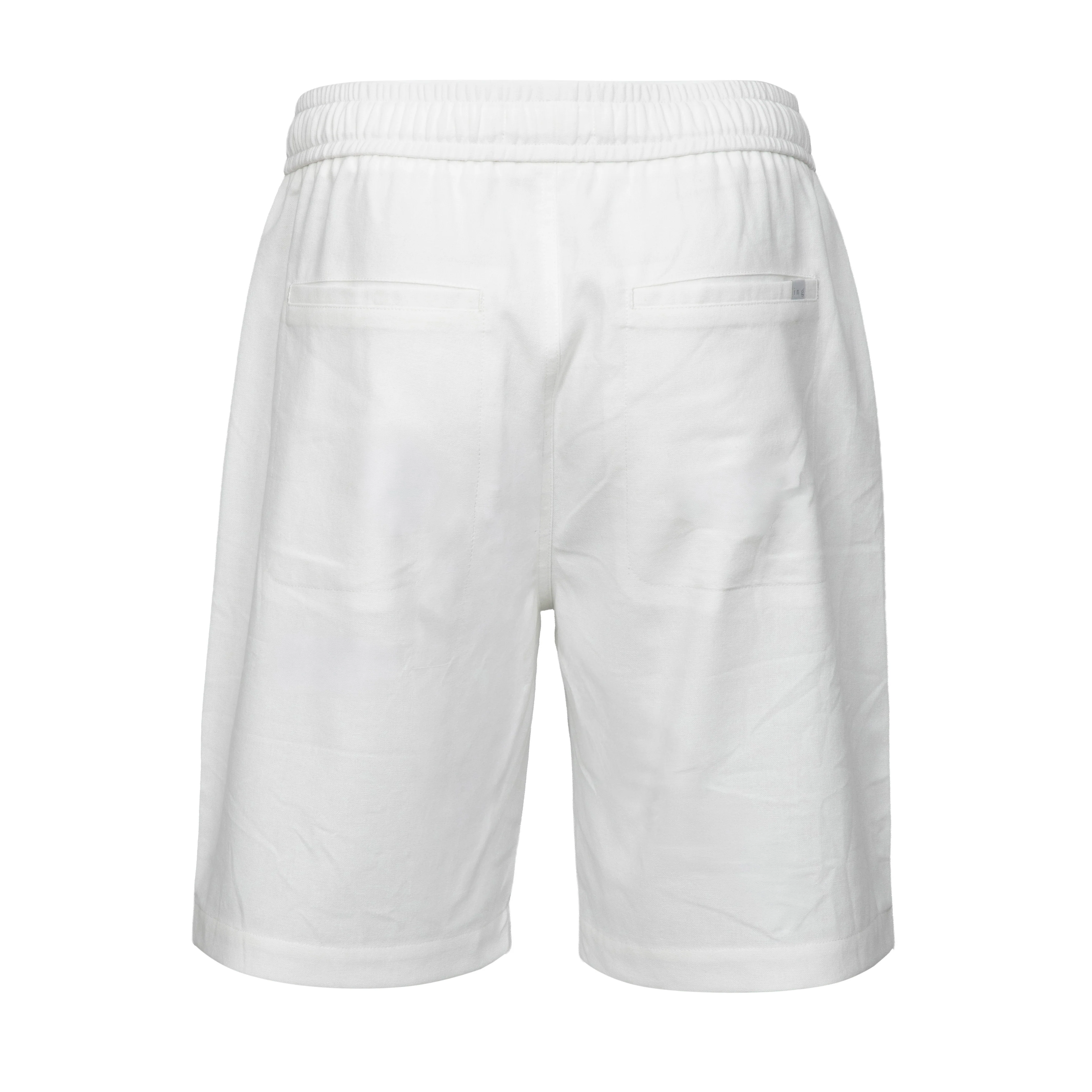LINEN LOOK BERMUDA M | Cream - Image 2
