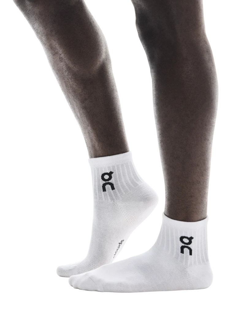 Logo Sock Mid 3P U | White - Image 3