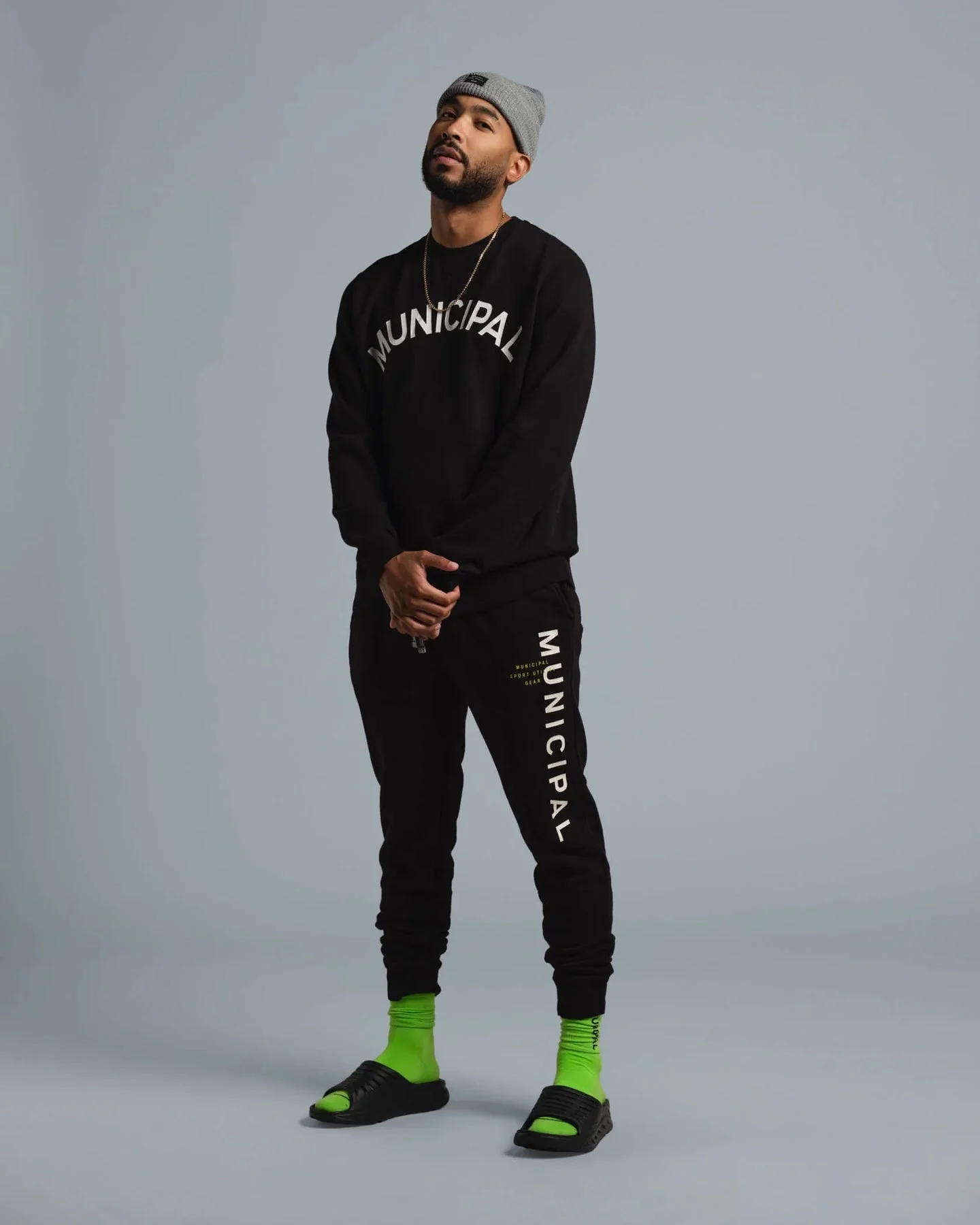 Origin Fleece Crew M | Black / White - Image 3