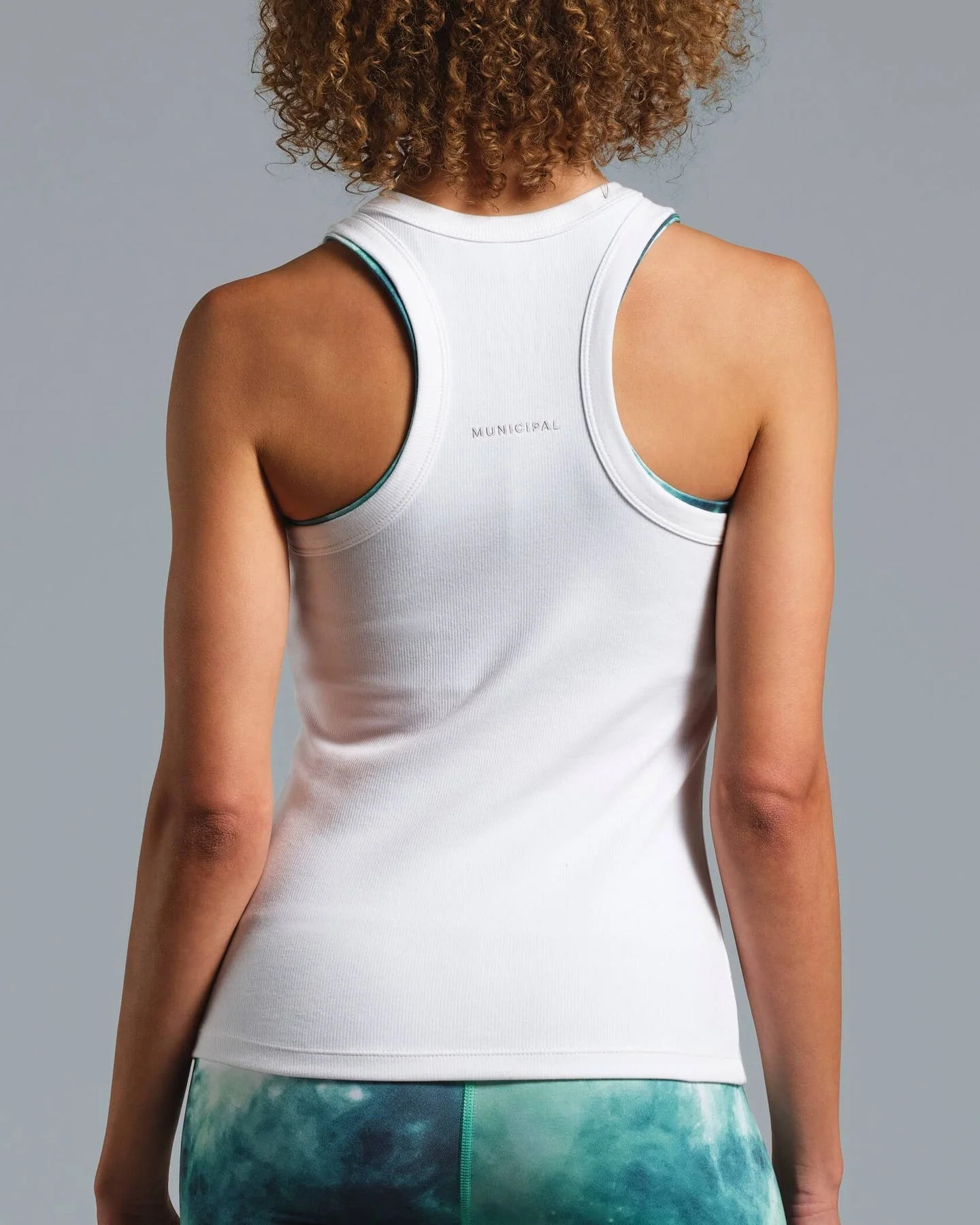 Rib Knit Tank W | White - Image 2