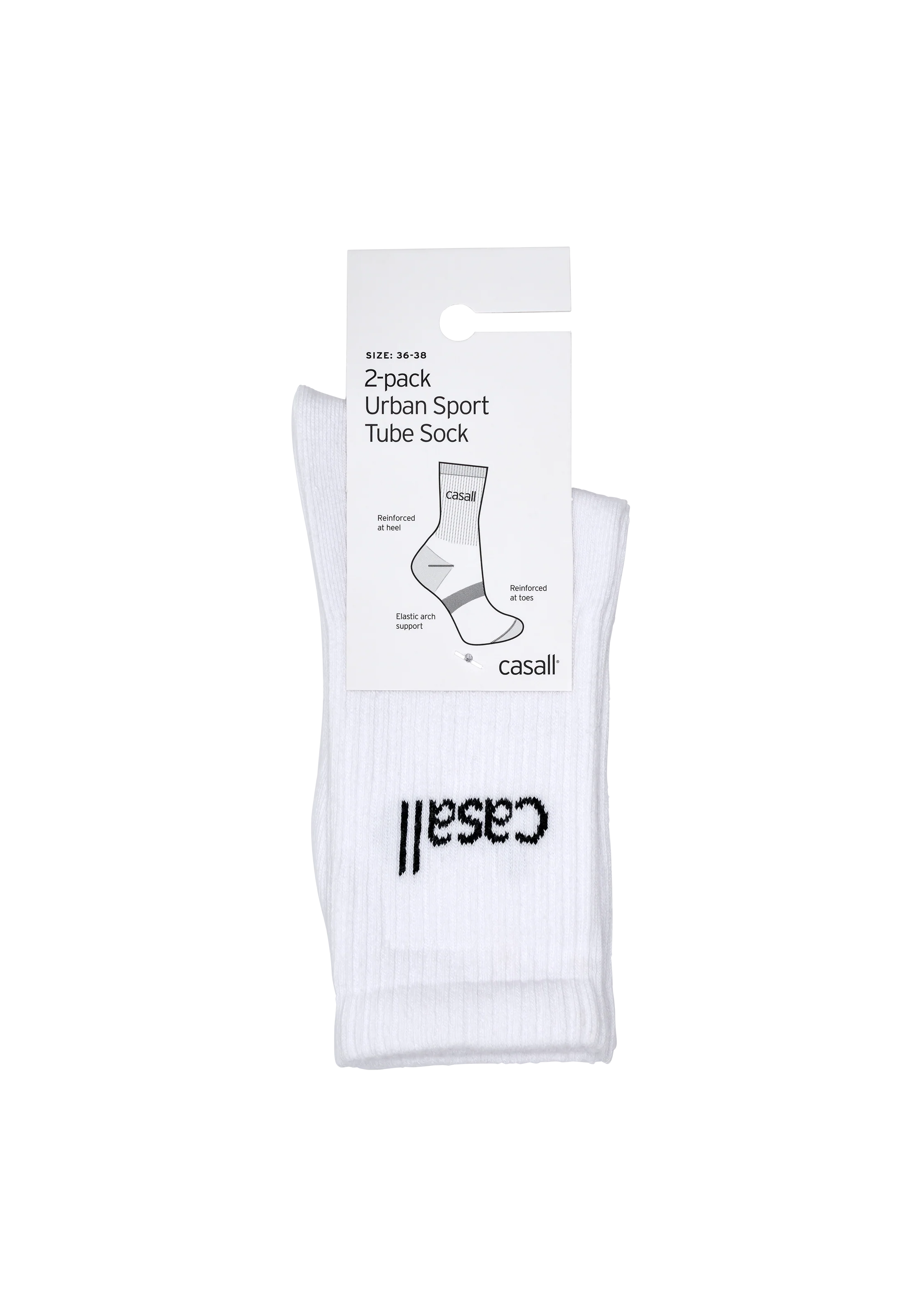 Urban Tube Sock 2-pack W | White - Image 3