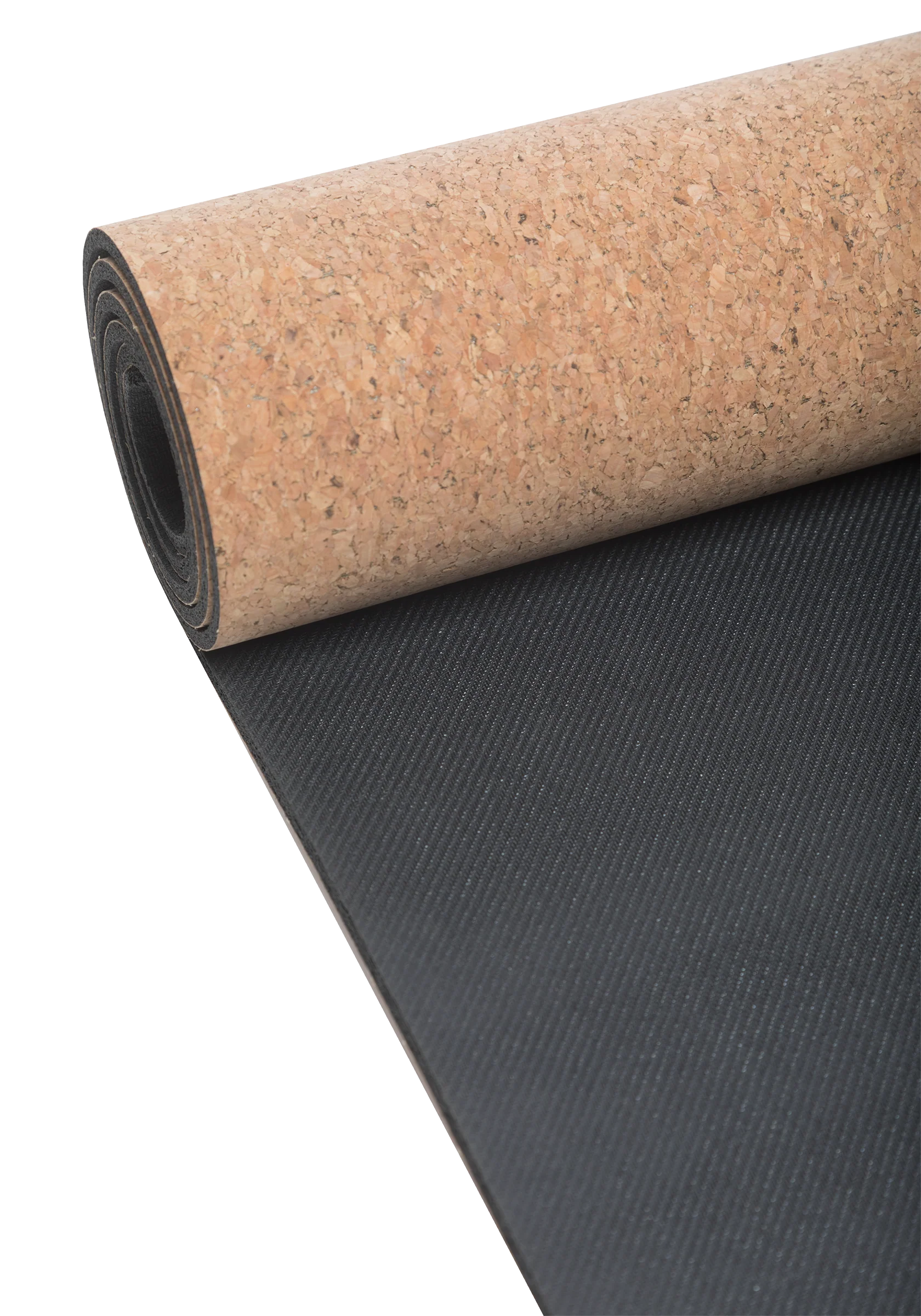 Yoga mat natural cork 5mm U | Natural cork/black - Image 4
